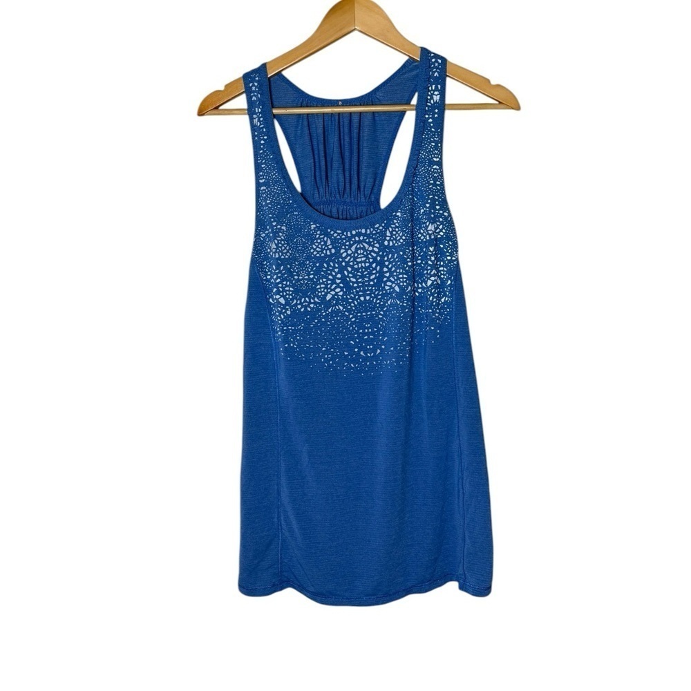 Lululemon Ruffle Neck Yoga Tank Womens Size 8